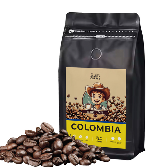 Colombia Dark Roast Whole Beans Coffee , 12 Oz