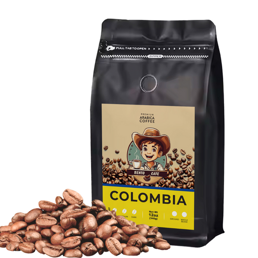 Colombia Medium Roast Whole Beans Coffee , 12 Oz